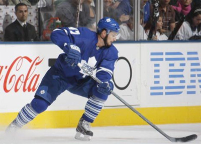 Darryl Boyce on the ice in a game vs. the Buffalo Sabres