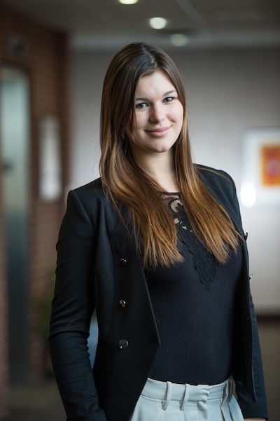 Exchange student Laura-Sophie Neunzig returned from Germany to compete in the UNB Qualifier for the BMO APEX Business Plan Competition.
