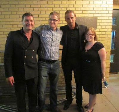 Craig Davidson (second from the left) with (L-R) Thomas Bidegain, Matthias Schoenaerts and Colleen Heimer.