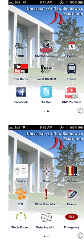 UNB Saint John mobile app