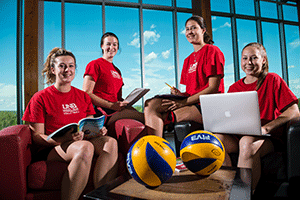 From left to right: Baylee Stockford, Paige Nelmes, Taylor Hutchison and Meghan Carson