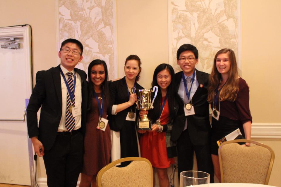 UNB’s team awarded this year’s  Entrepreneurial Challenge SHAD Cup announced recently in Waterloo, ON.