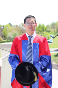 Dizhi Zhou at UNB Fredericton graduation in May 2014. 