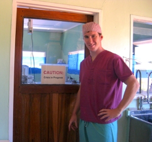 Allan Kember in 2009 at the the Chitokiloki Mission Hospital in Zambia