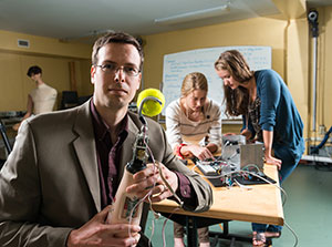 Jon Sensinger is an associate professor of electrical and computer engineering at UNB