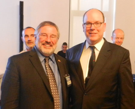Dr. Thierry Chopin and HSH Prince Albert II of Monaco