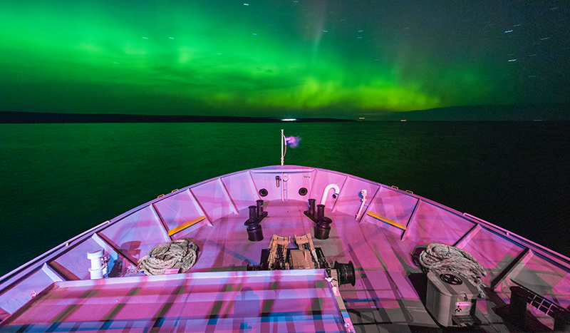 Photograph of a boat on the St. Lawrence 