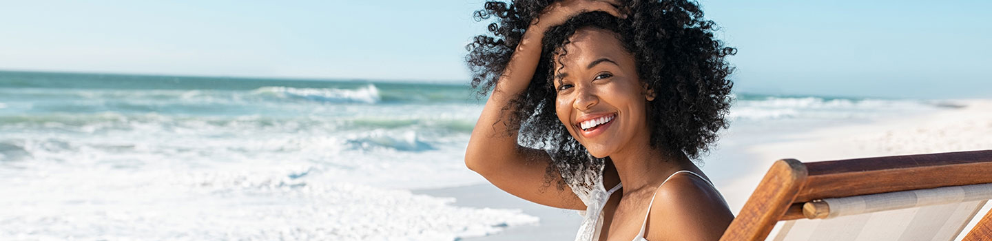 woman at beach