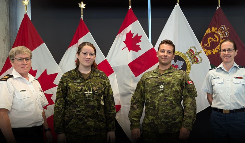 Photo: Tiffany Mackay promotion to OCdt (Officer Cadet). Published with permission.