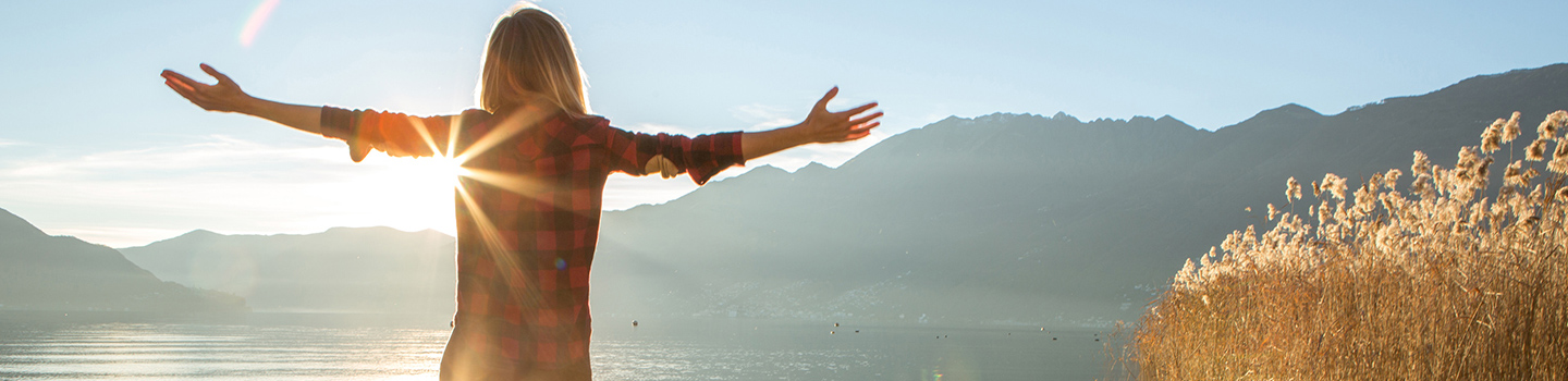 Woman enjoying a nice view