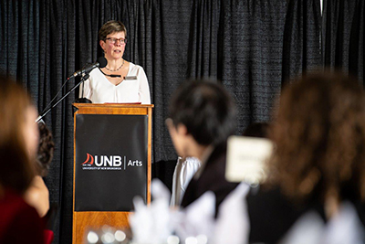 Dean of Arts Joanne Wright at the 2018 Deans's List Dinner