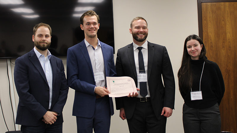 Photo of Matthew Blackmore, Sophie LeGresley and Grant Milczarek