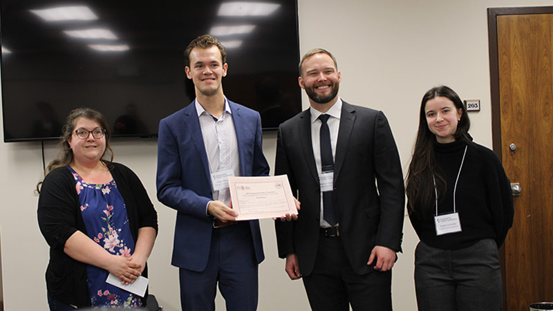 Photo of Matthew Blackmore, Sophie LeGresley and Grant Milczarek