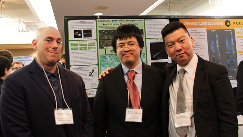 Photo of Matthew Heffernan, Kevin Lee, Jian Wang
