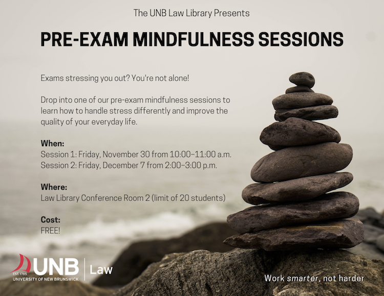 UNB Law Library Mindfulness Sessions