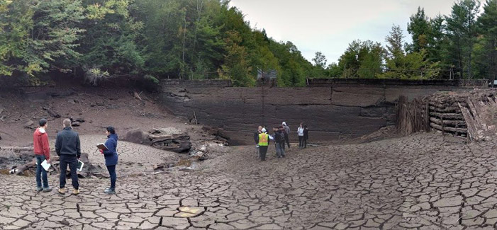 UNB engineering students visit the site of Campbell Creek dam