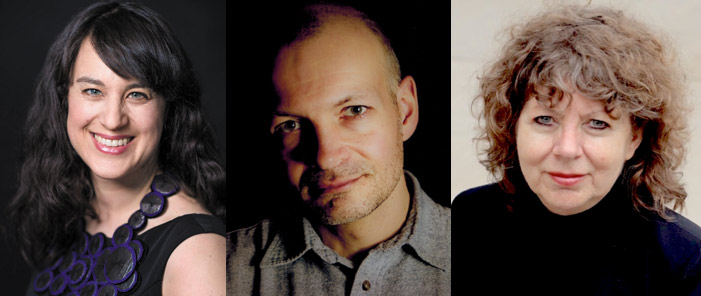 Playwrights Anna Chatterton, Len Falkenstein and Colleen Murphy