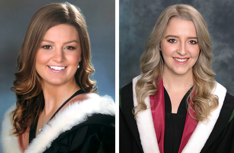 Valedictorians Kathryn Magee and Mallory Parsons