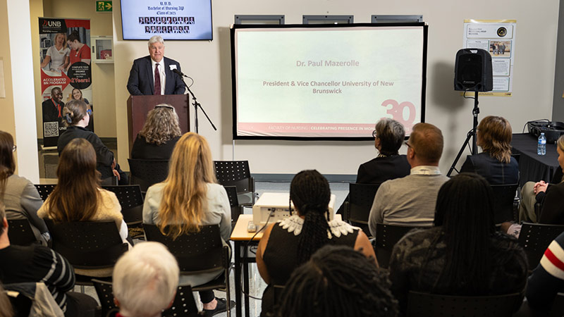 Dr. Paul Mazerolle, UNB president and vice chancellor.