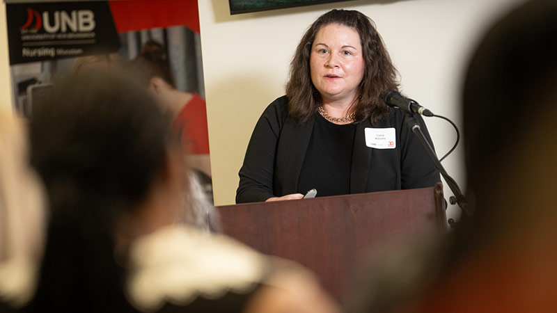 Claire Williams, acting associate dean and associate teaching professor at the Moncton site.