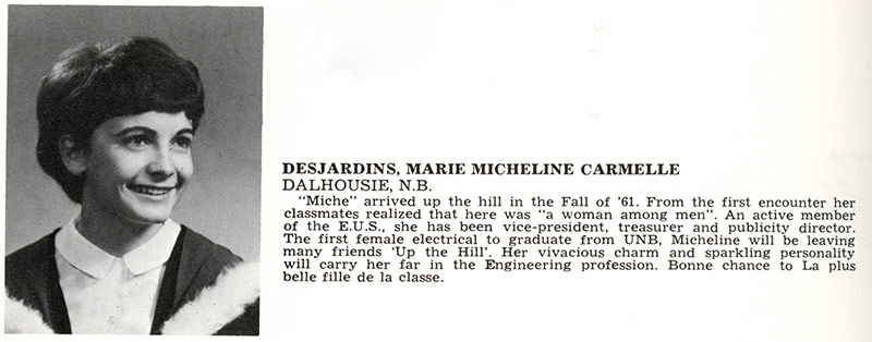 Micheline C. Desjardins (BScE'66)