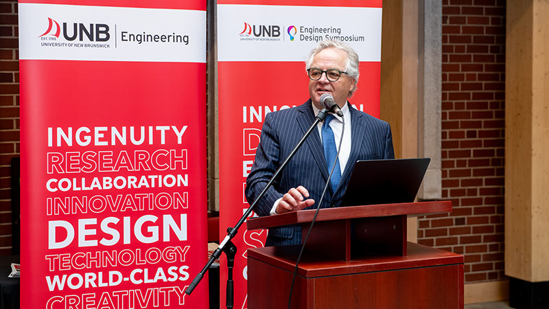Joshua Leon, dean of the faculty of engineering, called the Engineering Design Symposium “the culmination of our students’ degree.”