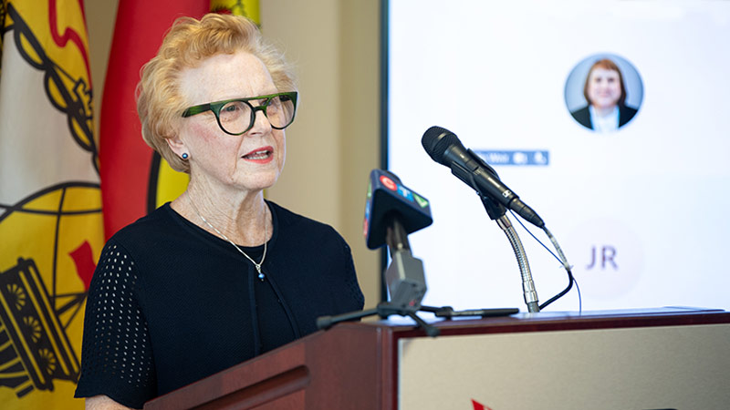Dr. Lorna Butler, dean of the faculty of nursing and health sciences. 