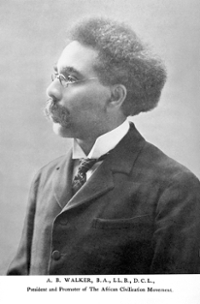 Abraham Beverly Walker (1851–1909). First student to enrol in the Law School, 1892. First Canadian-born Black to become a lawyer.